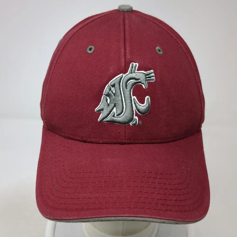 The Game Baseball Cap Red Gray OS NCAA Washington State Cougars Slideback Hat